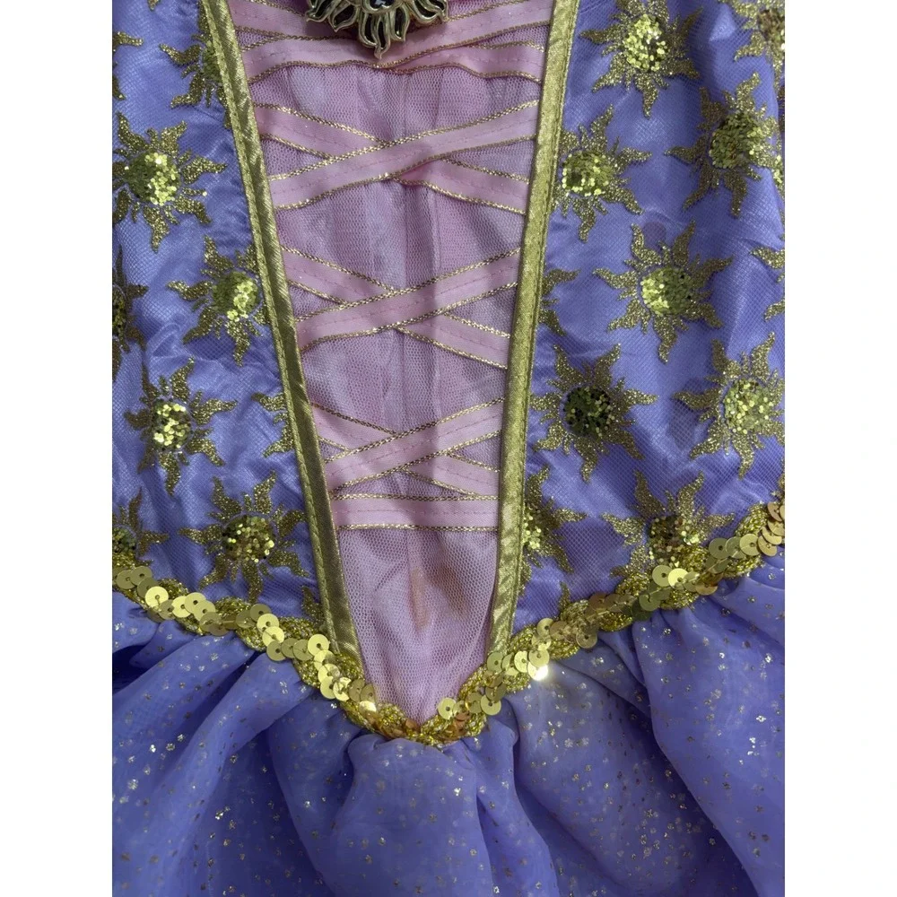 Disney Castle Collection Rapunzel Costume Dress Girls 7/8 Purple Princess Gown